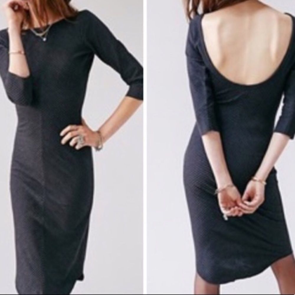 Ecote long sleeve Scoop Back Maxi dress